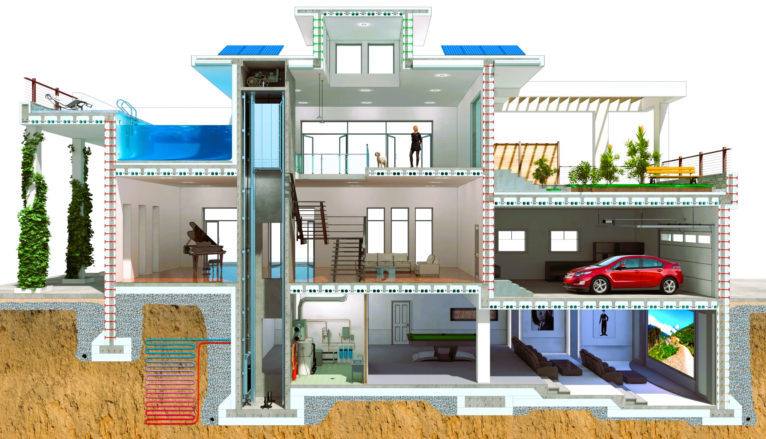 Floor and Roof Illustration